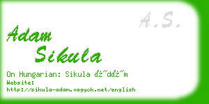 adam sikula business card